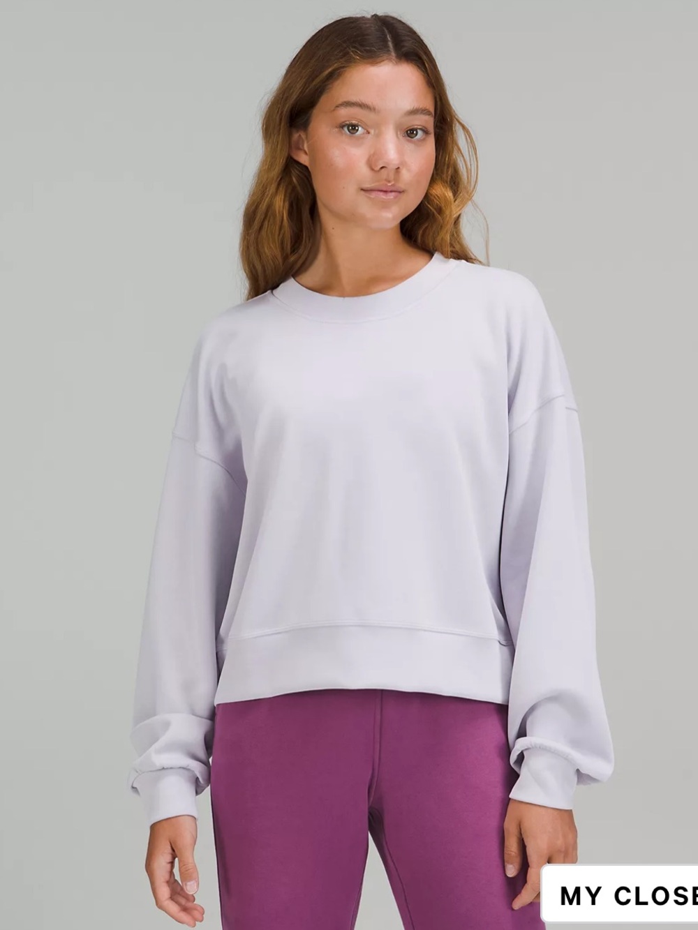 Lululemon Lavender Softstreme Crew Neck sz 12